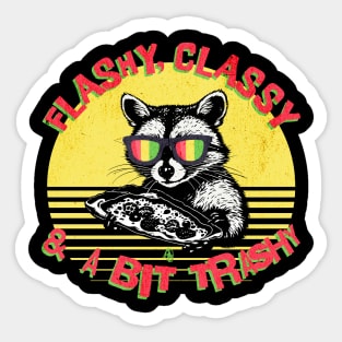 Funny Trashy Raccoon Sticker